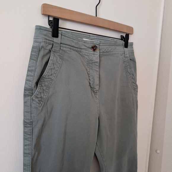 Boden Womens 4 Khaki Jogger Pants Green Casual Preppy Classic Neutral Minimalist - Picture 4 of 8